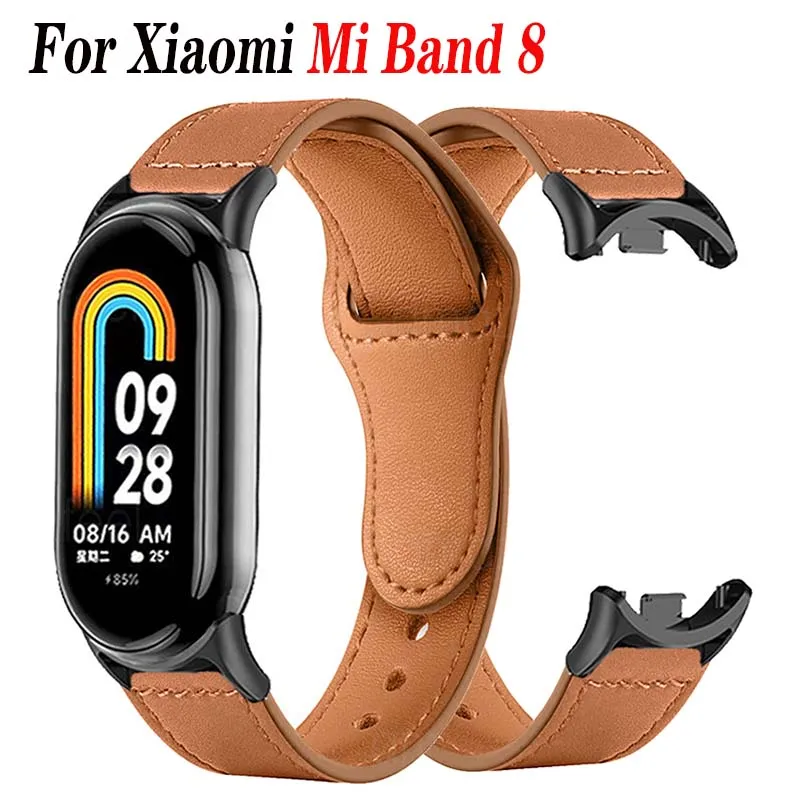 Per Mi Band 8 Cinturino In Pelle Cinturino Per Xiaomi Band 8 Smart Watch Bracciale Correa Per Xiaomi Mi Band 8 Correa Mi Band 8 Belt