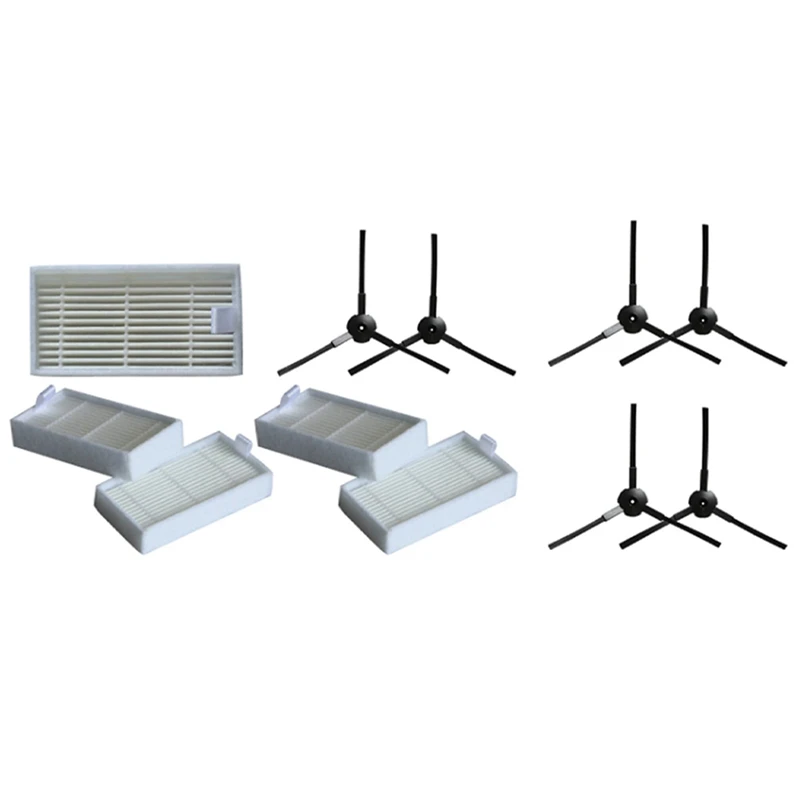 Боковая щетка 12X + фильтр 10X для Lidl Silvercrest SSR 3000 A1, запчасти для роботов-пылесосов