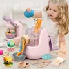 Children's Colored Clay Toy Tool Set Toy Creative Diy Handmade Noodle Burger Ice Cream Machine Mold 1