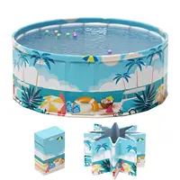 90/120/160cm pliable enfants piscine pataugeoire enfants piscine bébé encadré piscines bain pour animaux de compagnie enfant bassin piscine pour animaux de compagnie chien baignoire 2