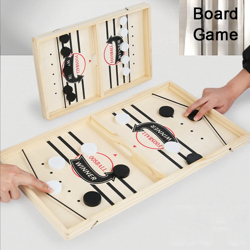Foosball 승자 게임 테이블 하키 게임 투석기 체스 부모 자식 상호 작용 장난감, 빠른 슬링 퍽 보드 게임, 어린이용 장난감