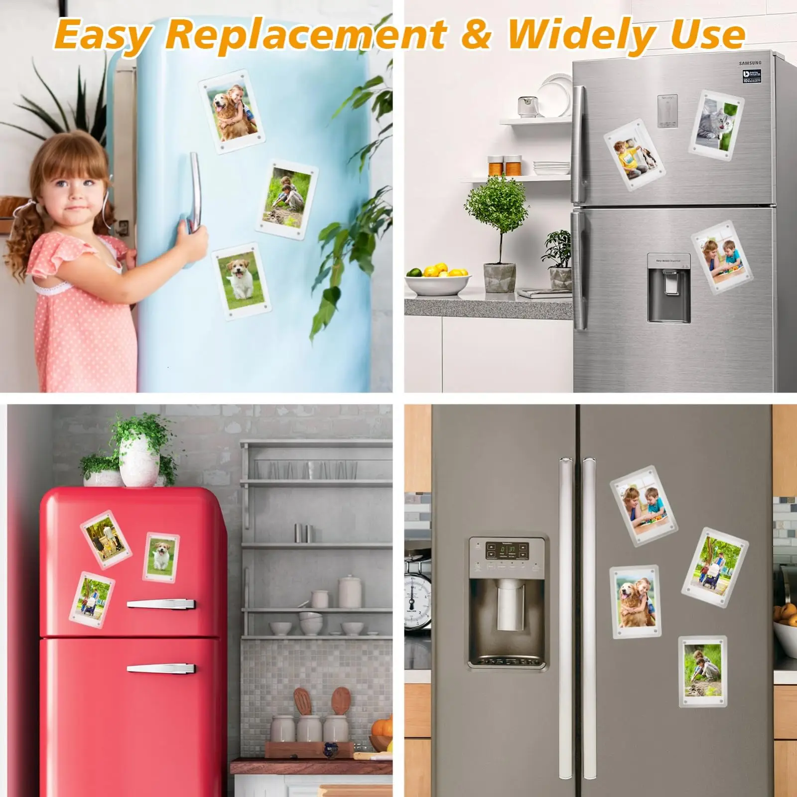 Acrylic Magnetic Double-Sided Mini Photo Frame - Wallet Size
