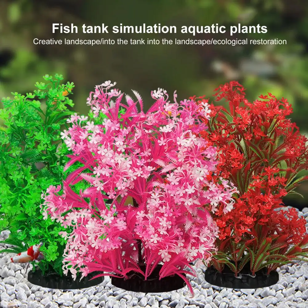 

Artificial Water Plant Realistic Fish Tank Simulation Water Grass Plastic Underwater Aquatic Plant for Aquarium