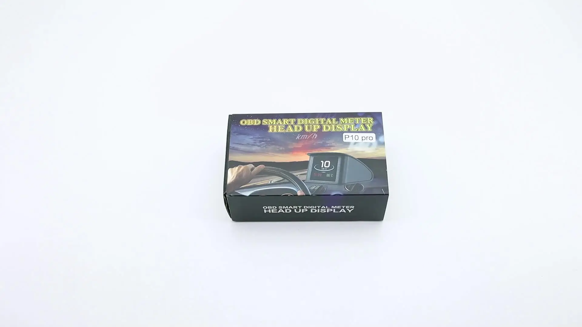 Новый HUD P10 PRO OBD OBD2 проекционный дисплей цифровой ЖК-спидометр бортовой компьютер