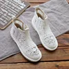 New Women's Breathable Mesh Boots Summer Shoes Lace Walking Shallow New Solid Non Slip Casual Shoes 35-40 Vulcanize Shoes 4