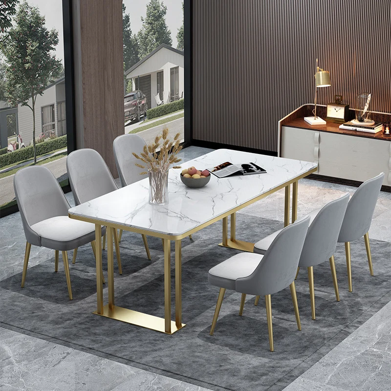 

Bedroom Design Dining Chair Luxury Office Metal White Dining Chair Minimalist Funky Chaises Salle Manger Balcony Furniture