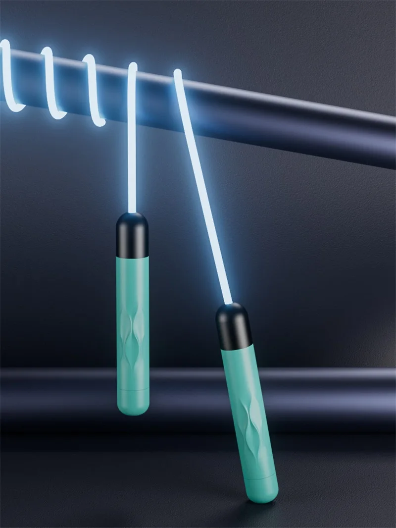 Description Picture 5 of itemFitness Adjustable Night Glowing Skip Rope Exercise LED Jump Ropes Light Up Outdoor Supplies Portable Training Sports Equipment