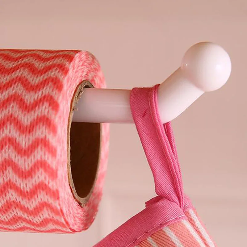 Kitchen Tissue Holder Hanging Toilet Roll Paper Towel Holder Rack Kitchen Bathroom Cabinet Door Hook Holder Organizer