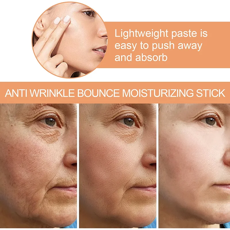 Snail Anti-Wrinkles Face Cream Collagen Firming Fade Fine Lines Eye Massage Roller Anti-Aging Eye Bags Korean Skin Care Product