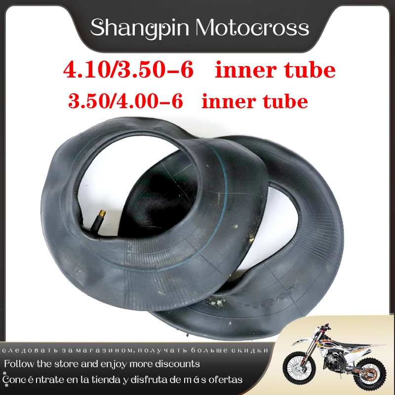 Innertube 4.10/3.50-6 3.50/4.00-6 350/400/60-6 Fotocamera 3.50/70-6 4.00/70-6 Valvola In Gomma Per Pneumatici Per Carriola E-Bike Scooter