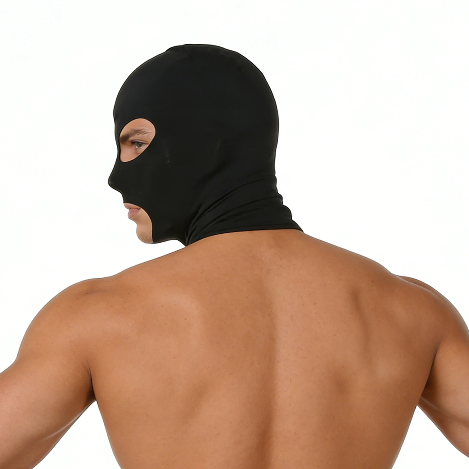 Balaclava Vollgesichtsmaske mit Loch für Männer und Frauen, Nacken- und Kopfbedeckung, CS Motorrad Radfahren Reiten Sport Eisseide UV-Schutz Maske Mütze – Detail 9