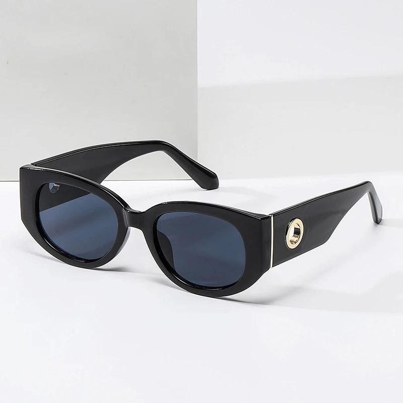 

New Round Frame Small Frame European and American Fashion Sunshade Mirror Classic Sun Protection Sunglasses