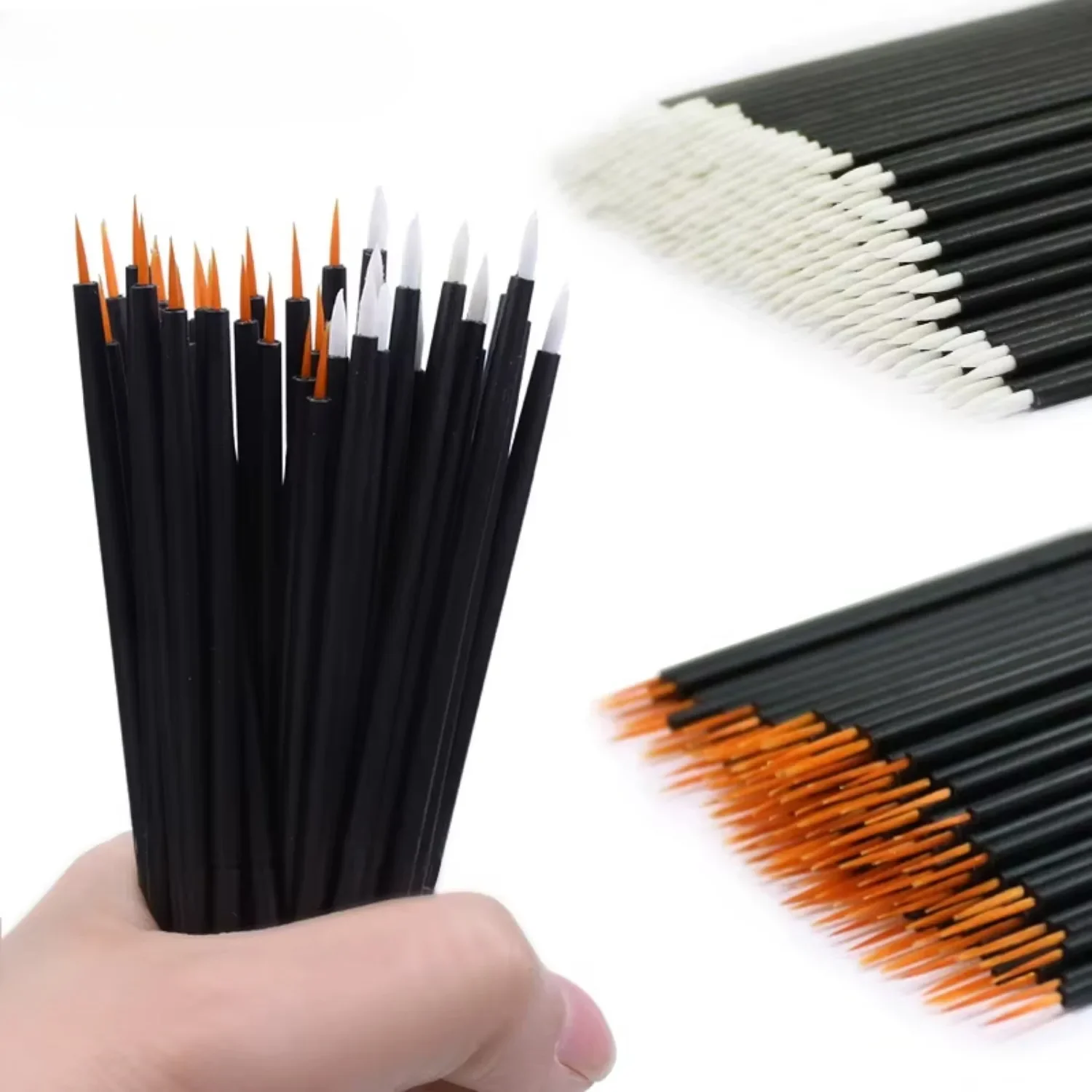 Art Brushes Painting Reusable 50pcs/lot Gel Liner Nail Pen Disposable  Eyeliner Beauty Eyeline Makup Tools