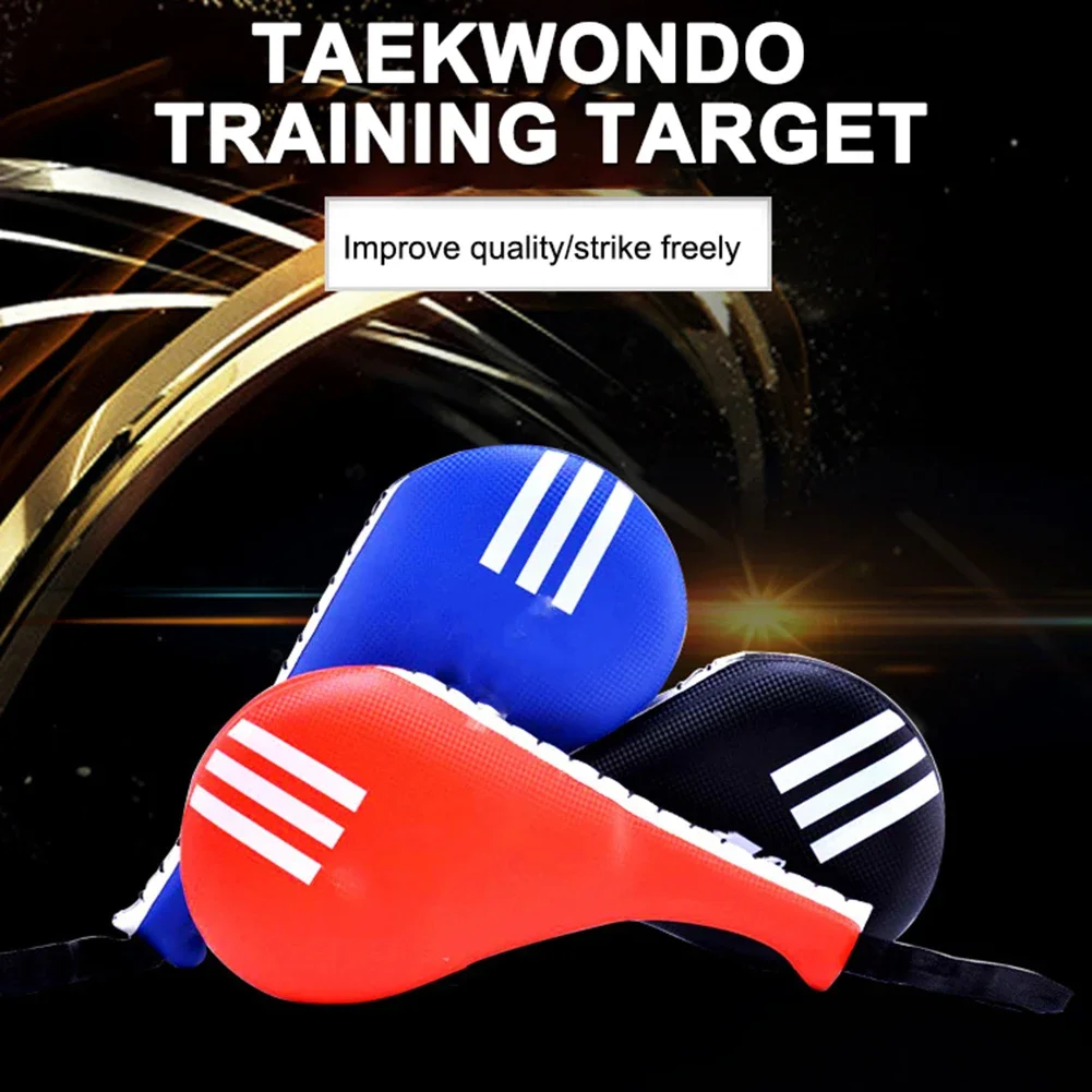 Taekwondo Kick Pad Taekwondo Foot Target PU Karate Kick Pad with Grip Boxing Training Hand Target Elastic Portable Multifunctional Sports Equipment