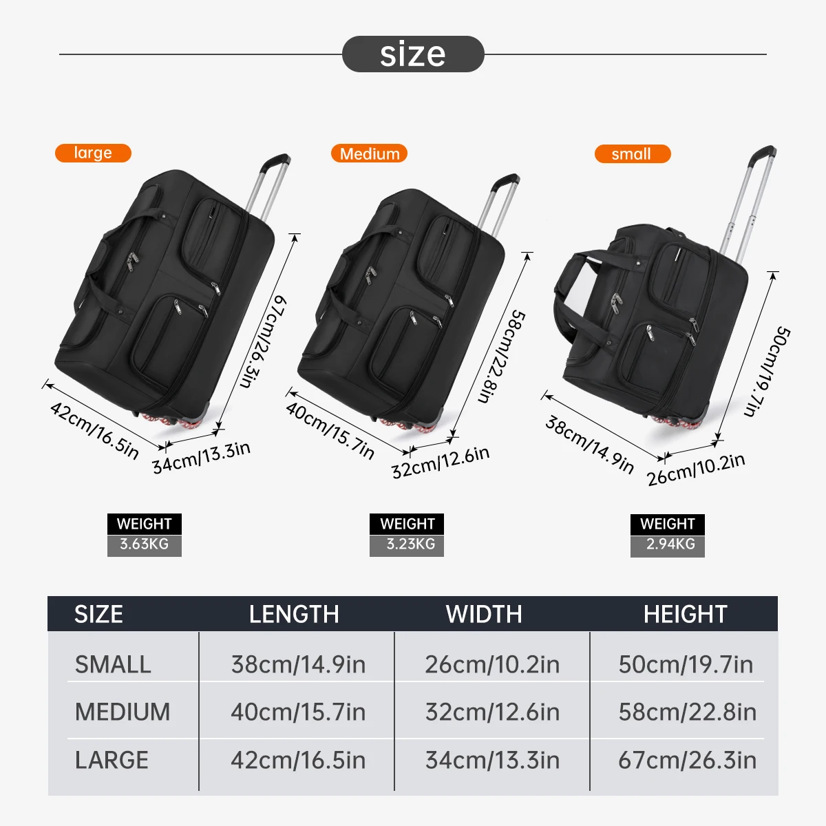 Airline Checked Bag Foldableing Overseas Moving Luggage Bag with Trolley Travel Luggage Rolling Travel Storage Bag Luggage Bag Men's Extra Large Capacity