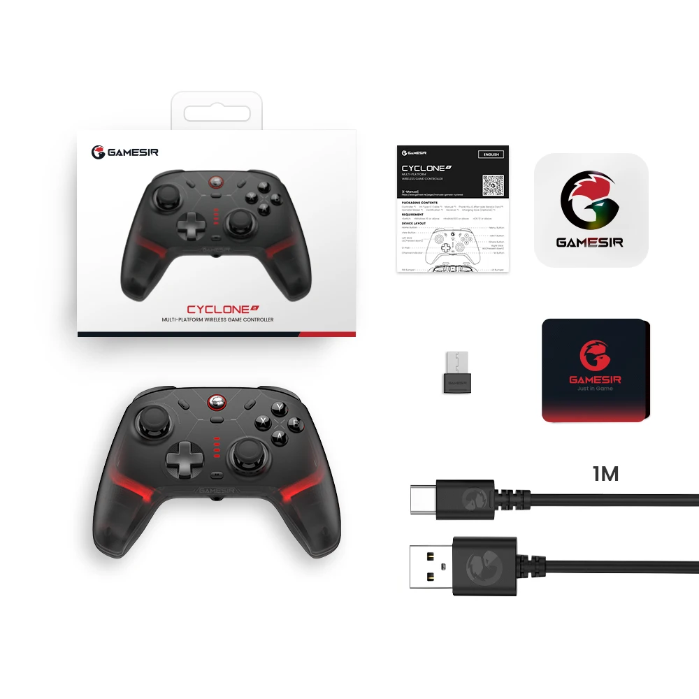 未使用 GameSir Cyclone 2 ブラック 充電ドック付 GameSir Cyclone 2レビュー - 充電ドックで楽々、1000Hz
