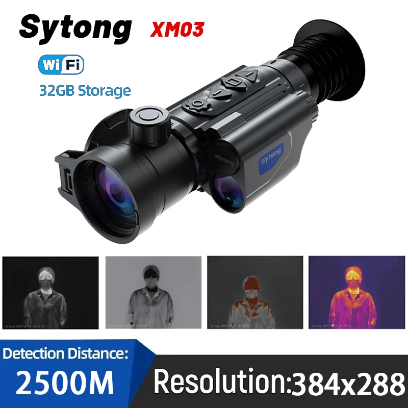 

Sytong Thermal Imager for Hunting Night Vision XM03 Infrared Thermal Monocular Scope Outdoor Observation 2500M Thermal Camera