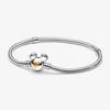 2024 Disney New Silver plata 925 Mickey Minnie Bracelet Charms Suitable For Original  925 Diy Beads Women Jewelry 4