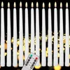 Flameless Flickering Battery Operated Tea Lights Candle with Remote 3D Wick Light Candles Pack of 6 Christmas Home Wedding Decor 1