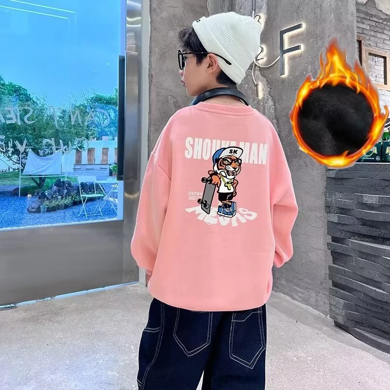Boys' Spring and Autumn Style Mid sized Children's Autumn Top Boys' Bottom Shirt Fashionable kids sweater kids hoodie sweatshirts