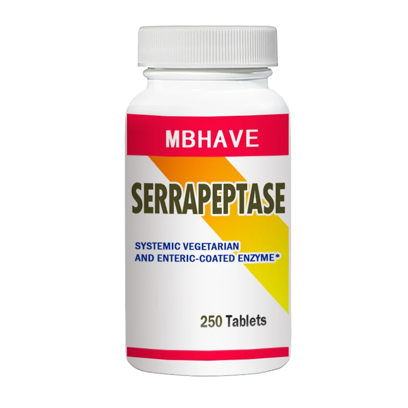 

Free shipping Serrapeptase 80,000iu Tablets Supplement Enzyme May Reduce the Viscosity of Mucus in the Respiratory Tract.