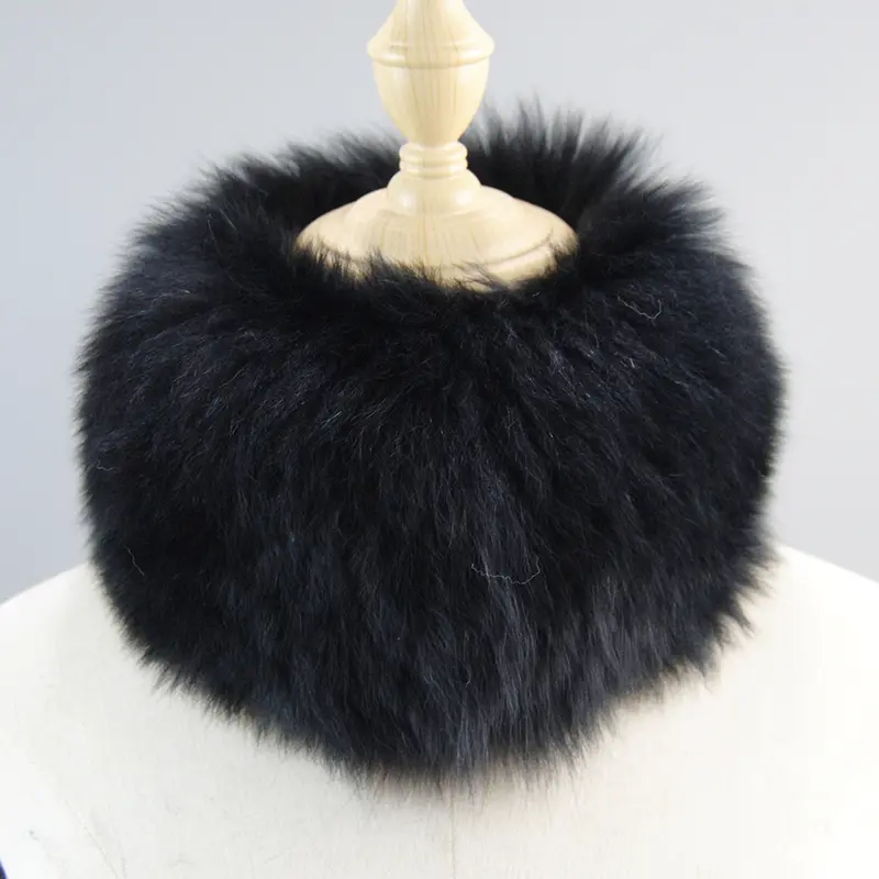 2026 Hot Sale Women Real Fox Fur Scarf Fur Headbands Good Elastic Winter Luxury Neck Warmer Natural Fur Mufflers Ring Scarves - Image 6