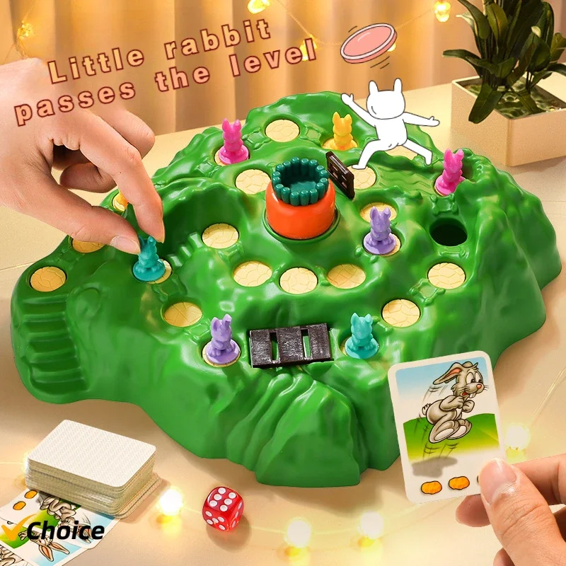 Rabbit trap, children's two player battle toy board game for boys and girls to enhance intelligence and pass levels popular game 2