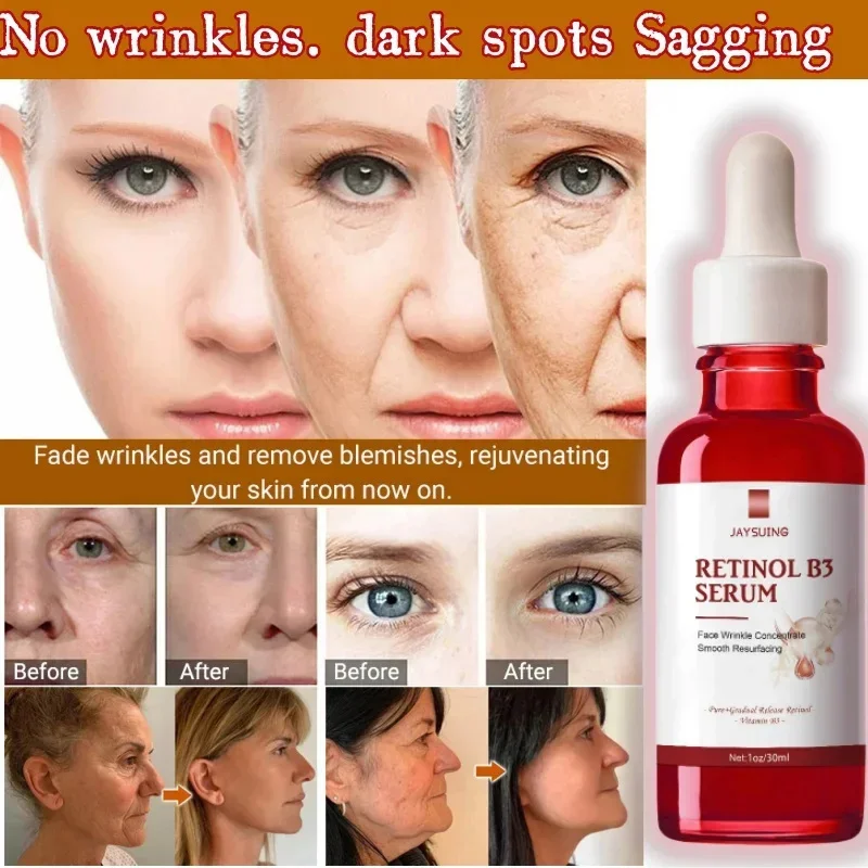 Pure Retinol Face Serum With Vitamin B3 Anti-Aging Face Serum For Lines Wrinkles Premature Sun Damage Remove Dark Spot