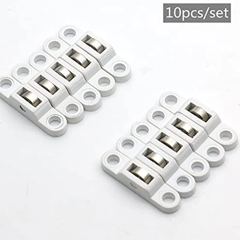 Sliding Door Roller 10PCS Cabinet Copper Caster Wheel Pulley For Wardrobe Furniture Door Window Accessories Width 7.5mm M68E