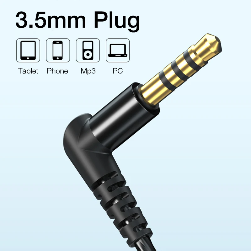EARDECO 3.5mm Wired Headphones HIFI Bass Wired Earphone Earbuds inear Headphones Phone Mobile Headset with Mic Earphone Handfree 4