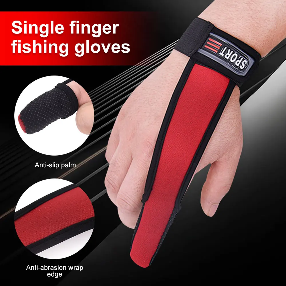 2Pcs Non-Slip Single Finger Protector Fishing Gloves Fishermen One Finger  Surfcasting Breathable Glove Fishing Glove Fish Tool - AliExpress