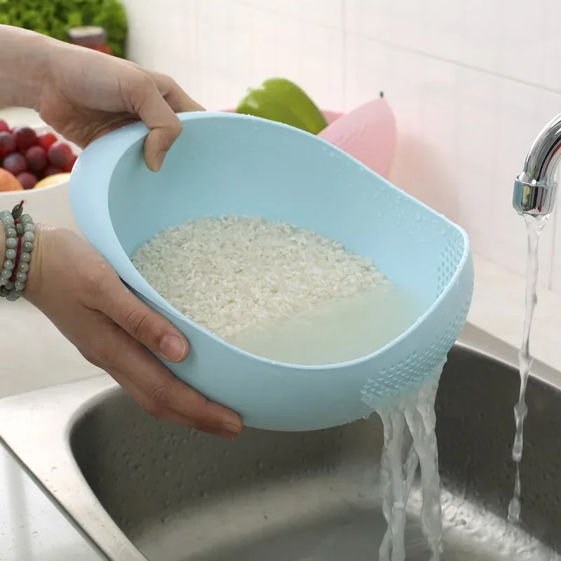 

Сито для риса, пластиковое сито ColanderBowl, кухонная портативная корзина для слива бобов, фруктов