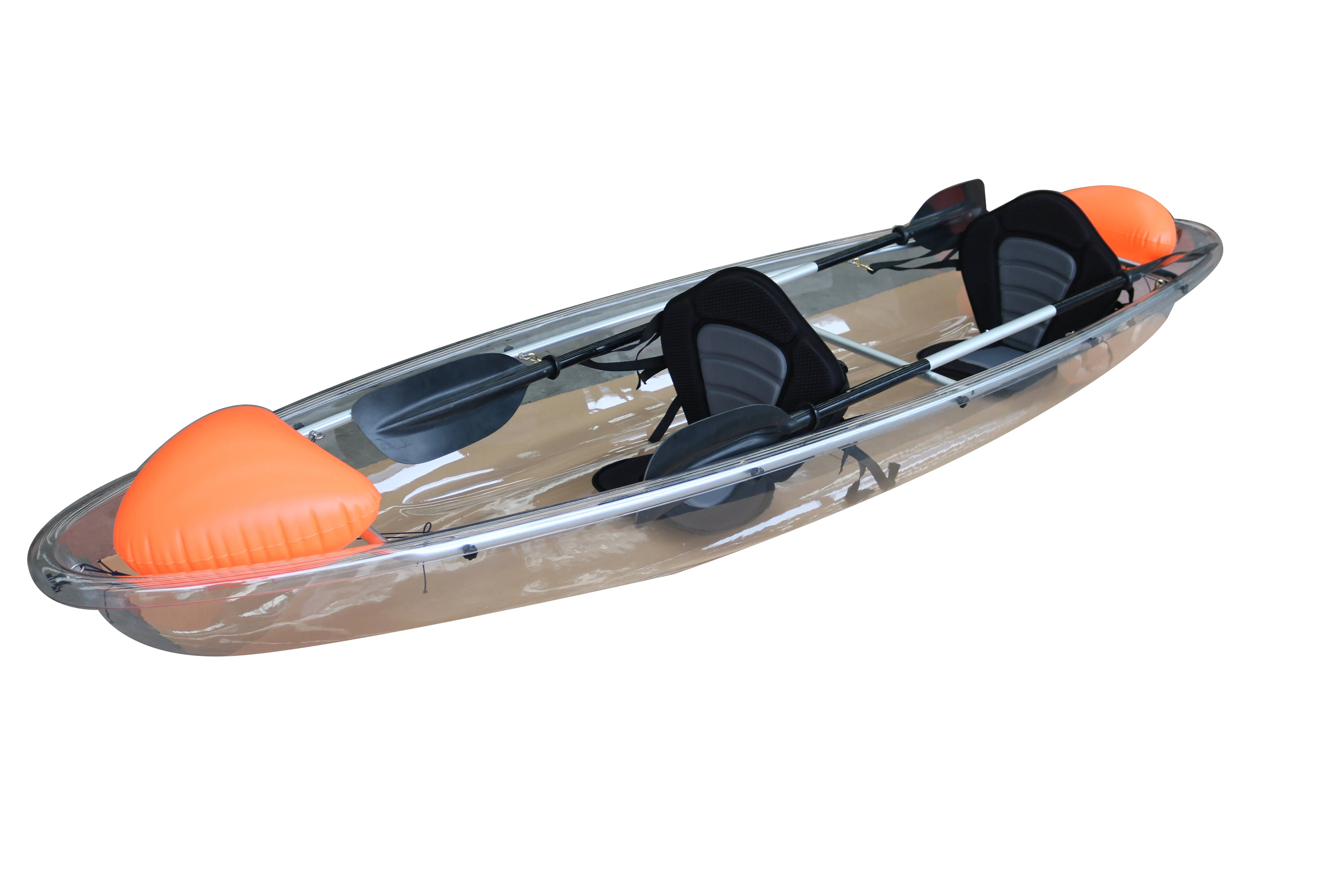 11ft 3.38M Double Seat Ocean Crystal Bottom Transparent Kayak Clear Fishing  Canoe 2-3 Person Pick Up At The Port - AliExpress