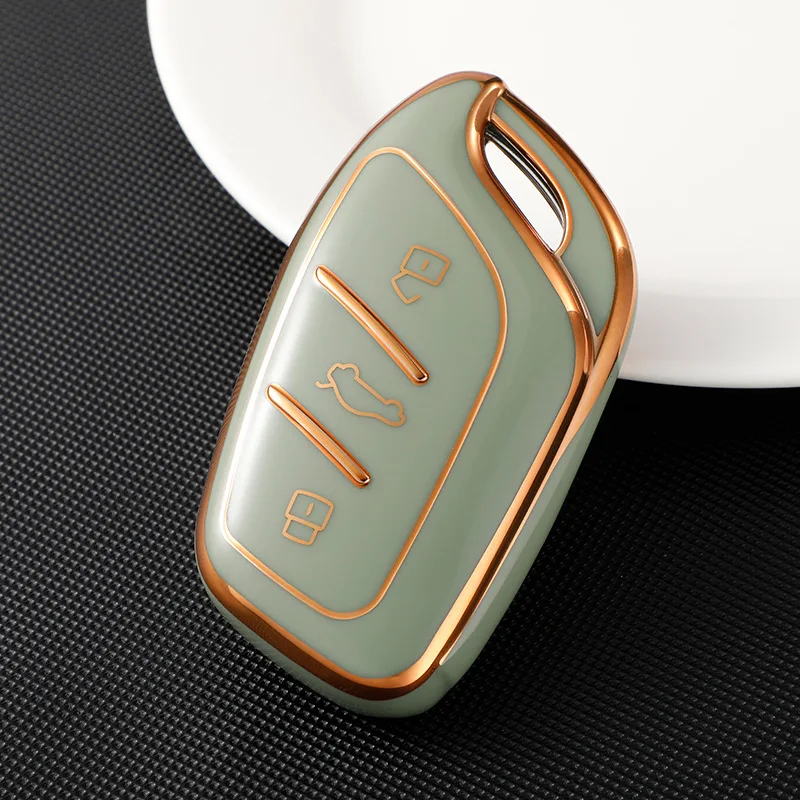 Soft TPU Car Remote Key Cover Holder Shell For MG ZS EV MG6 EZS HS EHS