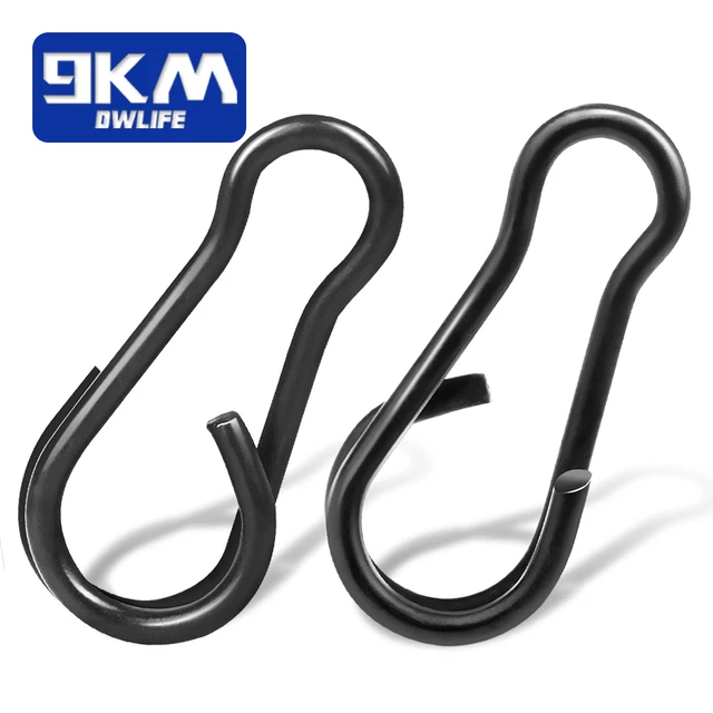 9KM Quick Change Clips Carp Fishing Snap 30~60Pcs Duo Lock Snap Fishing  Swivel Rigging Link Stainless Steel Fishing Accessories - AliExpress