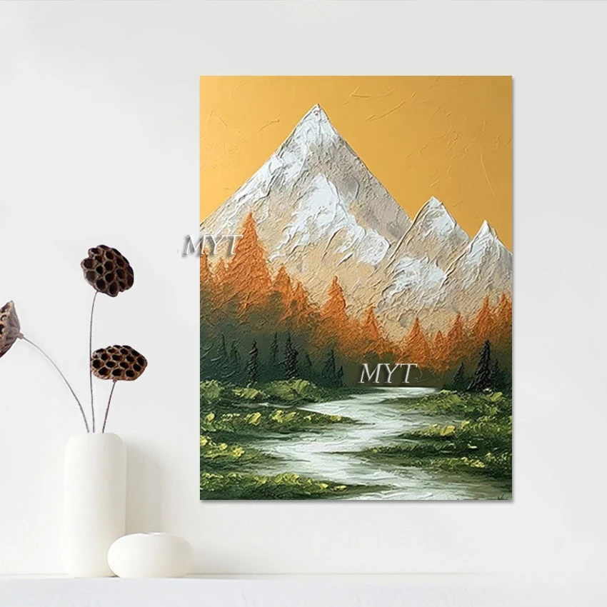 

Woods Landscape Abstract Canvas Picture Frameless Wall High Mountain Natural Scenery Art Painting China Import Item Decoration