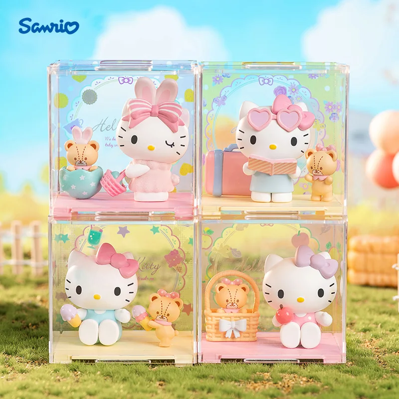 

New Kawaii Blind Box Sanrio Characters Sweetheart Playmate Series Micro Box Anime Cute Desktop Decoration Handmade Figure Gift