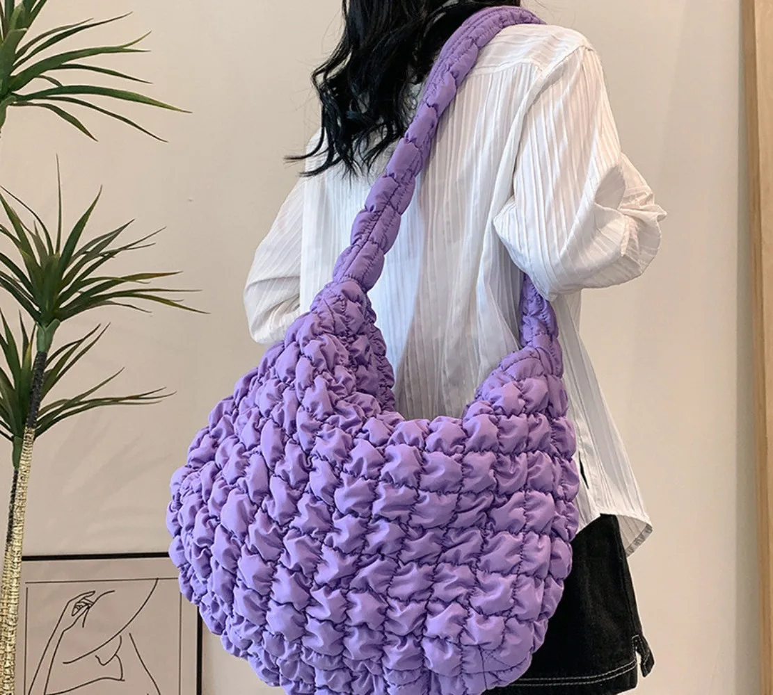 2025 Niche Design Pleated Cloud Bag For Women Large Capacity