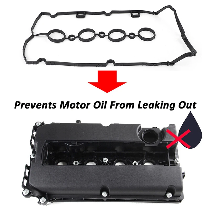 Fits For Chevrolet Cruze Sonic 1.8L 2011-2014 Valve/Rocker Cover Gasket Rubber Set Replacement 50-029994-00, 71-38166-00