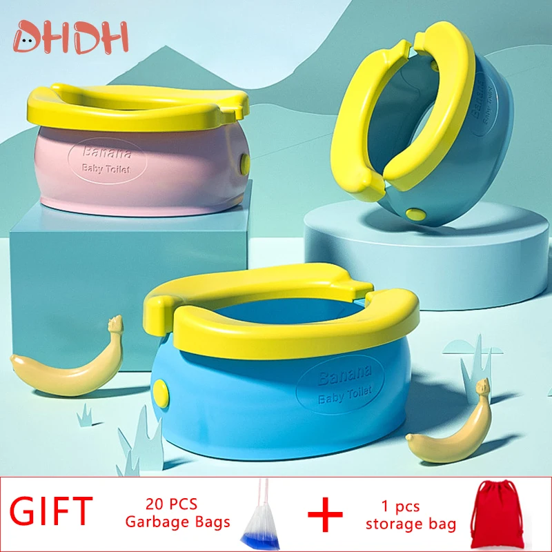 Portable Potty Folding Travel Baby Toilet Pot Squatty Potty Urinal for Children Training Seat