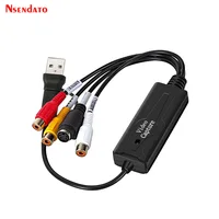 USB Type C Video Capture Card 2 in 1 Type C USB 2.0 AV Video Grabber Record Adapter RCA AV to USB C Video Recorder for PC Camera 2