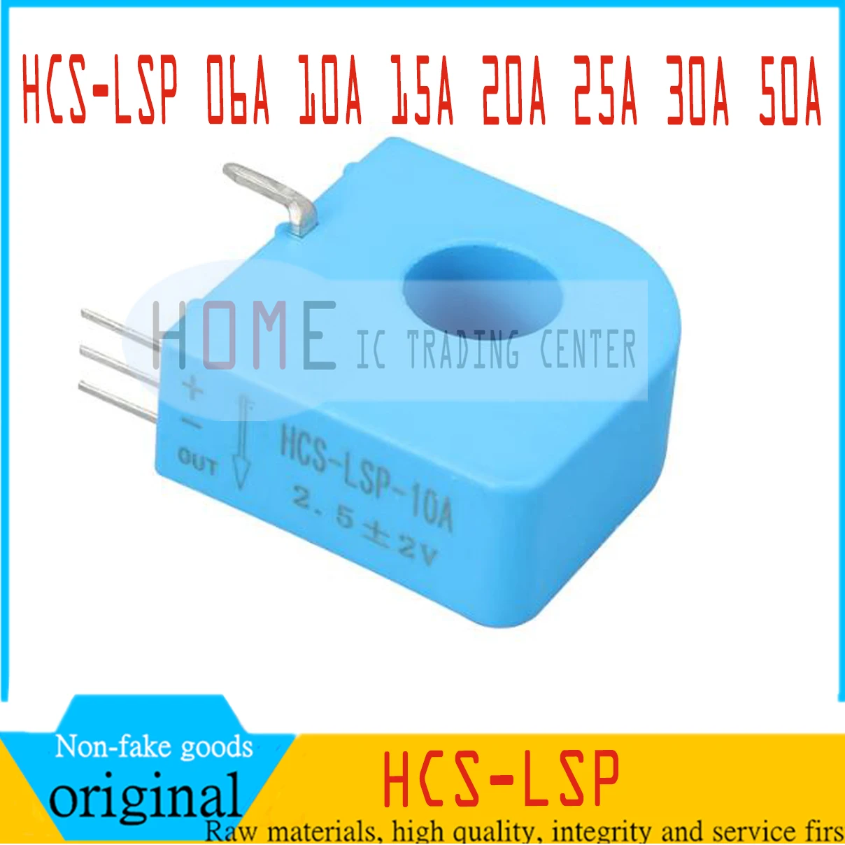 

5pcs HCS-LSP 06A 10A 15A 20A 25A 30A 50A High reliability and anti-interference of closed-loop Hall current sensor