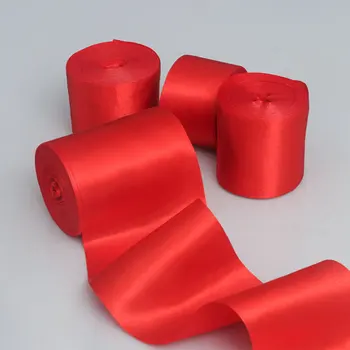 Nastri in Raso Rosso 4-5-6-8-10-15cm, 20 Metri/Rotolo, per Decorazioni Matrimonio, Fidanzamento, Compleanno, Fai-da-Te e Artigianato