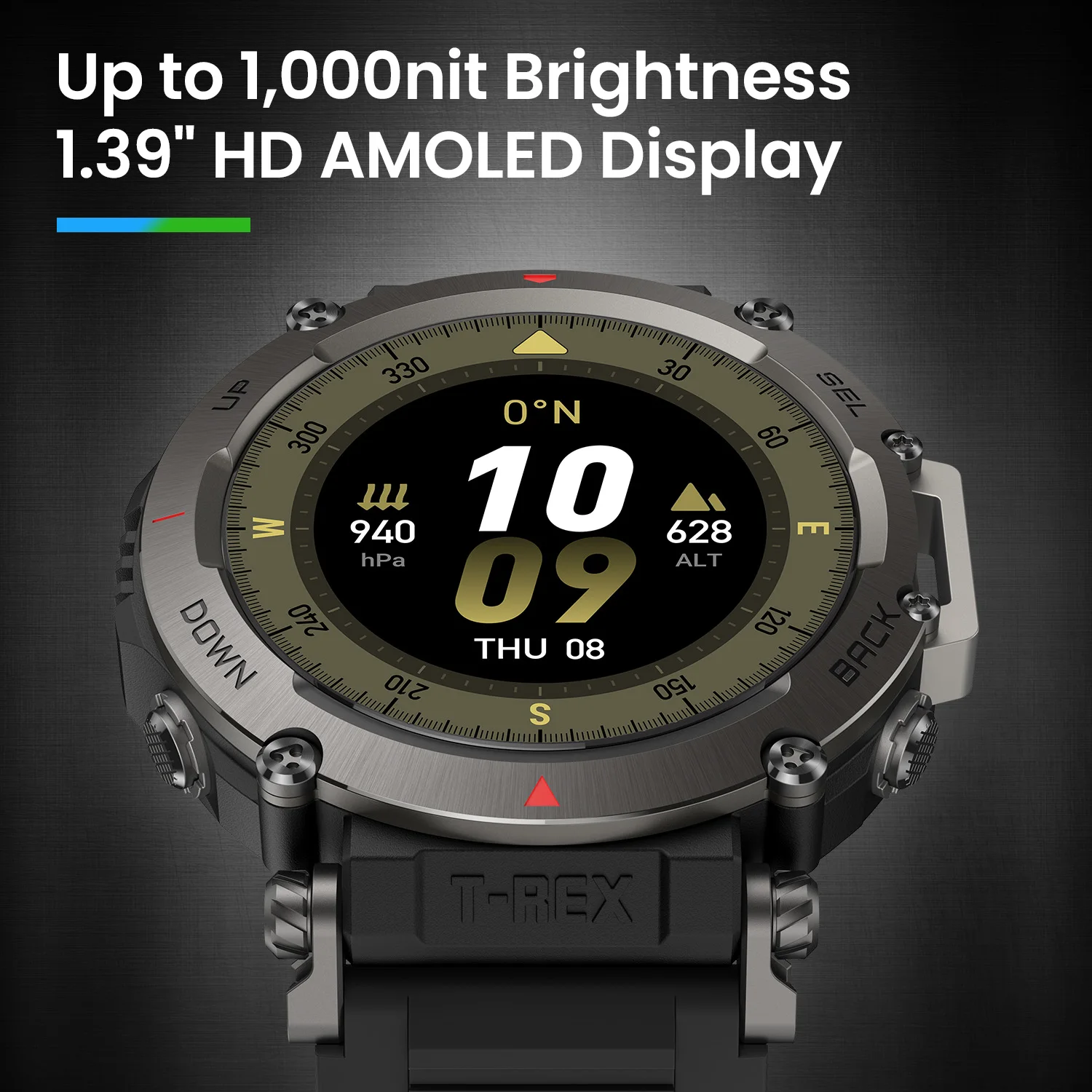 New Amazfit T-Rex Ultra 47mm Smart Watch Rugged Outdoor Military-grade 20-day Battery Life Smartwatch For Android IOS Phone 2 New Amazfit T-Rex Ultra 47mm Smart Watch Rugged Outdoor Military-grade 20-day Battery Life Smartwatch For Android IOS Phone 2
