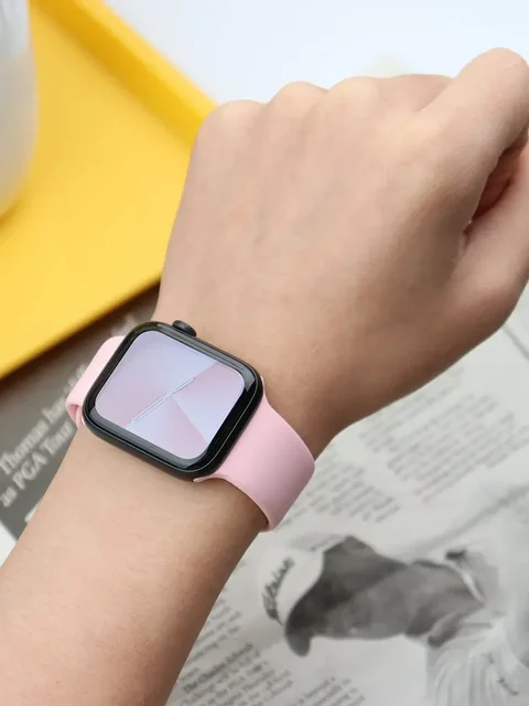 Silicone Strap For Apple Watch band 45mm 41mm 44mm 40mm 49 42mm 38mm Sport bracelet correa iwatch Series Ultra 10 8 7 se 6 5 4 3 4