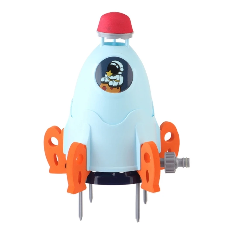 

Water Jet Rocket Powered Space Party Game Sprinkler Spinning Flying Toy