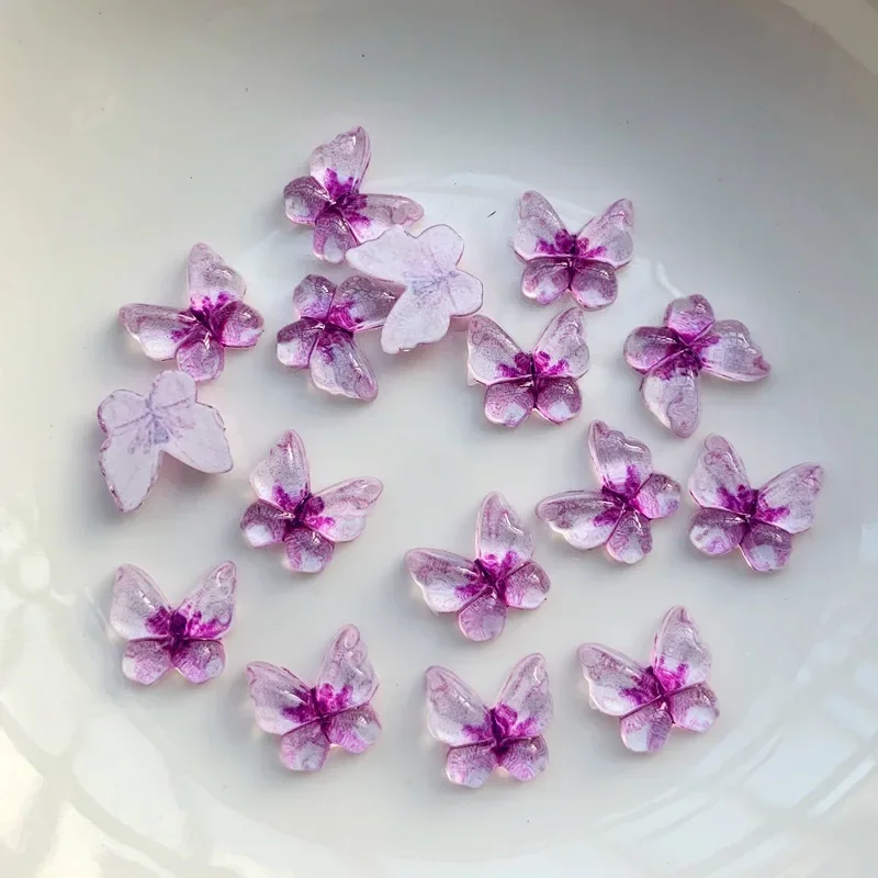 Nail Art Rhinestones 40pcs of flower angel butterfly non-thermal restoration flat back acrylic nail stone 3D nail art decoration