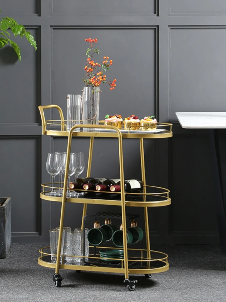 Nordic Rolling Cart Hotel Camera Da Letto Salon Trolley Multifunzione Sala Da Pranzo Salon Trolley Carrello Attrezzi Mobili Di Bellezza Hyst