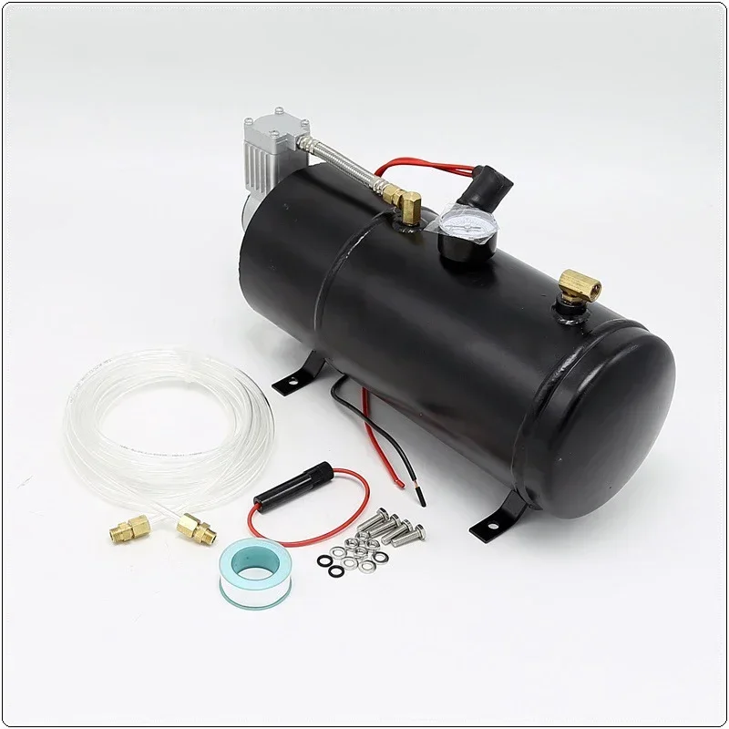 120 PSI 12/24V DC Onboard Air Horn Compressor System Kit Suitable for Truck Cars SUV Boat Tractor RV Off-Road Vehicle Subwoofers
