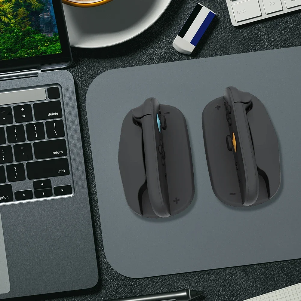 2PCS Gaming Controller Mouse for NS2 for Switch 2 Joycons Ergonomic Left Right Controller Bracket Mice Base for Switch 2 Joy-Con